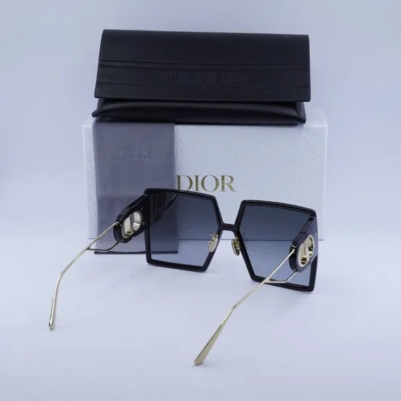 Dior 30MONTAIGNE SU 12A1 Square Sunglasses - Black/Grey Gradient - Picture 6 of 10